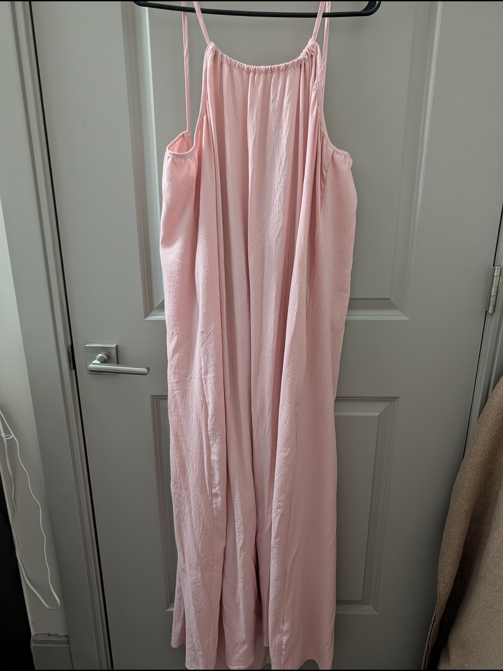 Amazon Women's Pink Maxi Dress with Spaghetti Straps